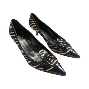 Moschino CheapandChic Zebra Print Heels